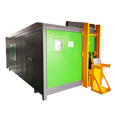 380v 3 المرحلة آلة معالجة النفايات 2ton / يوم آلة سماد نفايات الطعام التجارية